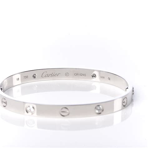 cartier love bracket|cartier love bracelet white gold.